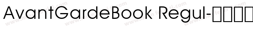 AvantGardeBook Regul字体转换